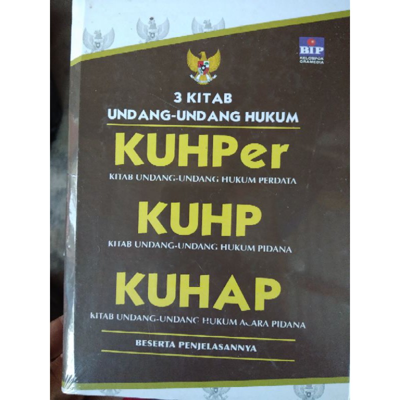 3 kitab undang undang hukum KUHPer KUHP KUHAP
