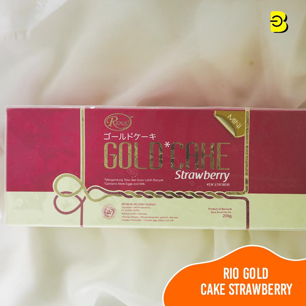 

RIO GOLD CAKE STRAWBERRY MINI JAKARTA | RIOUS GOLD CAKE STRAWBERRY BELIDIKITA JAKARTA