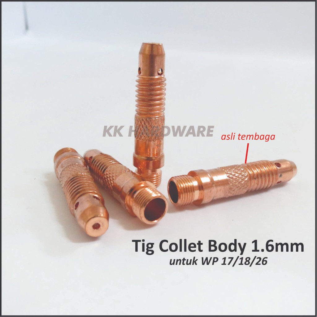 Tig Collet Body 1.6mm Argon Torch WP17 WP18 WP26/Las Tig/Stang Argon/Tang Las Argon