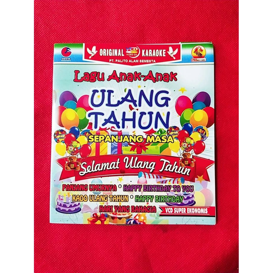 MENJUAL KASET VCD ORIGINAL LAGU SELAMAT ULANG TAHUN HAPPY BIRTHDAY