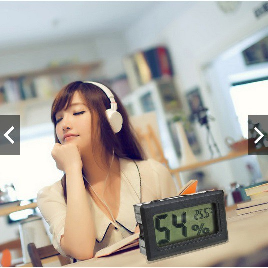 Digital termometer, pengukur suhu dan kelembapan Hygrometer higrometer