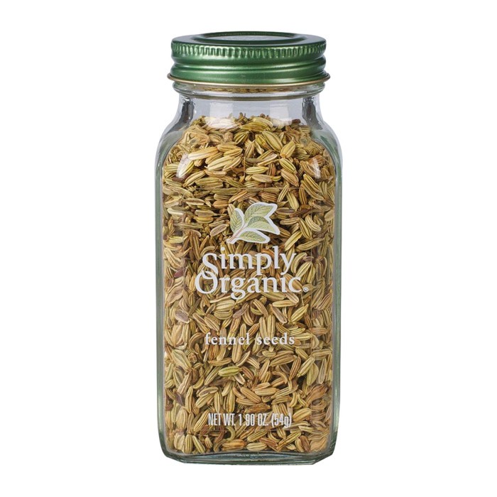 

Ready stock Simply Organic Fennel Seed 54g