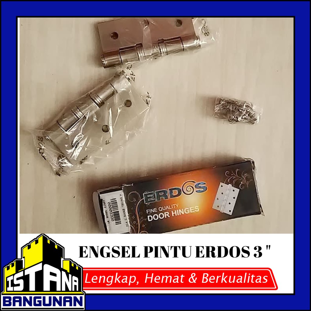 Engsel pintu erdos 3 inch engsel jendela silver chrome