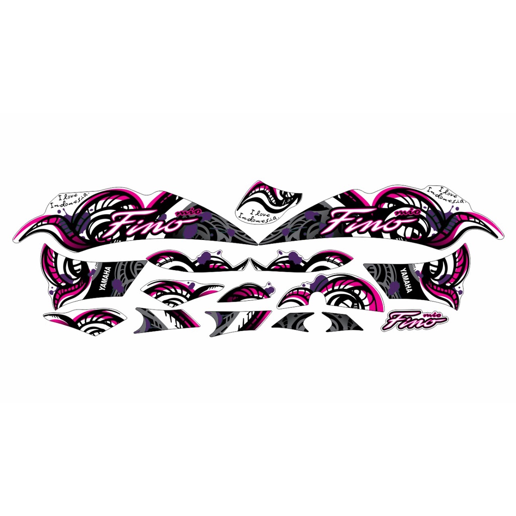 STRIPING STIKER STANDAR FINO KARBU