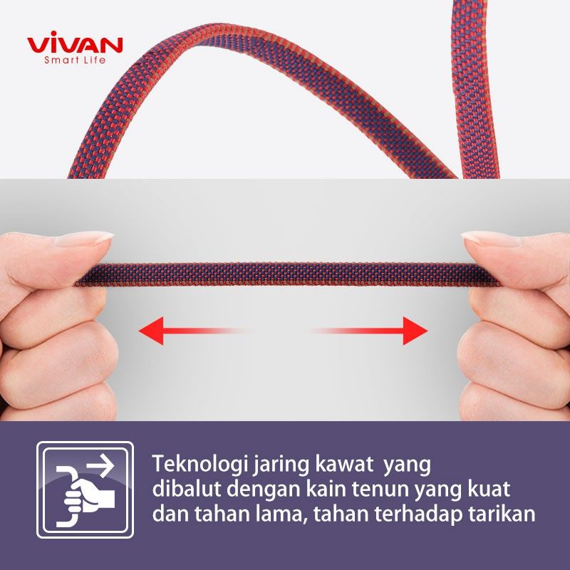 SEN VIVAN Kabel Lightning BTK-L Fast Charging Original 2.4A - 100CM