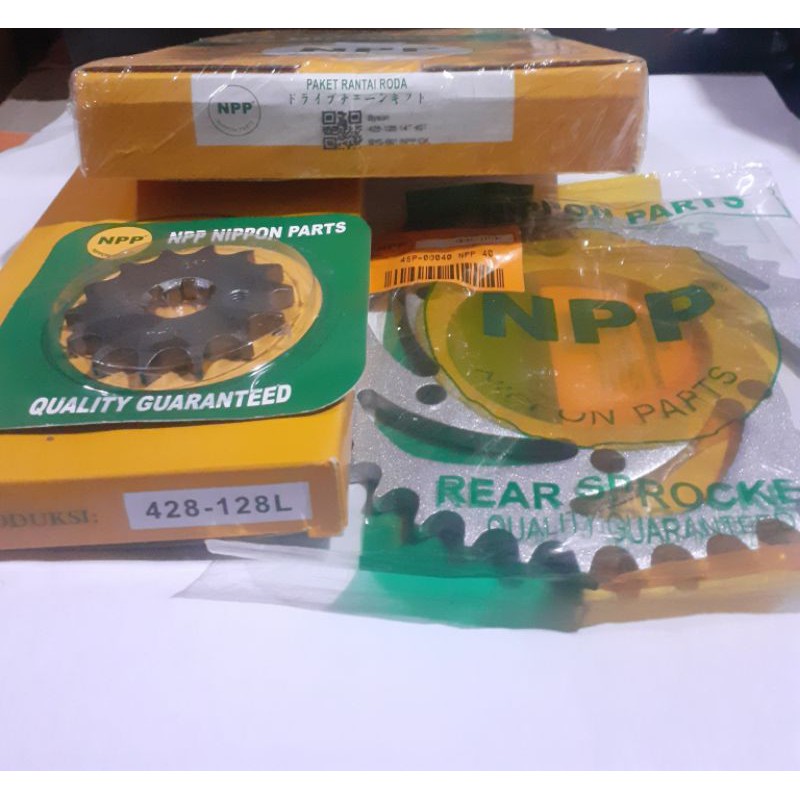 gear gir set depan belakang plus rante yamaha byson