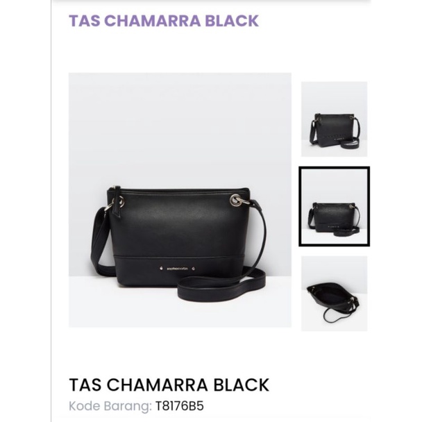 TAS CHAMARRA BLACK PROMO SOPHIE PARIS ORIGINAL