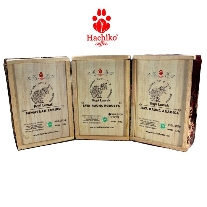 

Hachiko Kopi Luwak 100%-Premium Grade 175Gr Kotak Batik (Mmi-31/32/37)