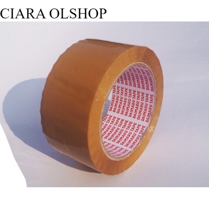 

1 slop isi 6 pcs Lakban Bening / Lakban Coklat / Selotip Besar