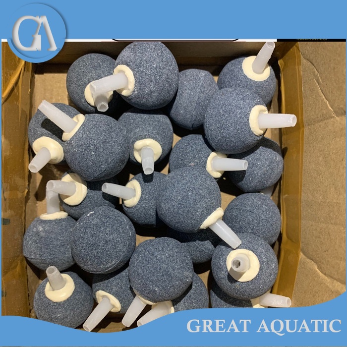 Batu Aerator Bulat 3 CM 1 PCS - Batu Aerator Bulat Besar Aerasi - Batu Gelem