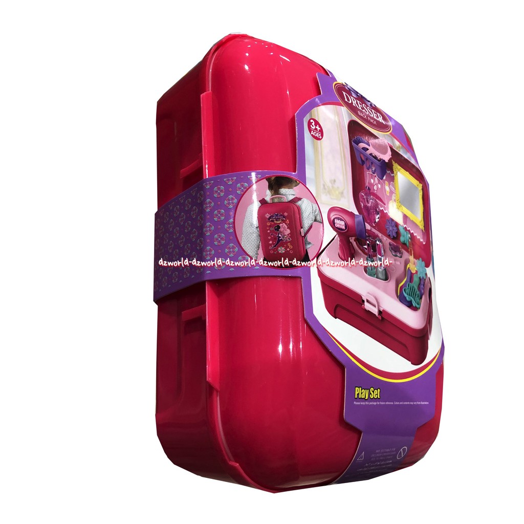 Dresser Back Pack Tas Ransel Kosmetik Mainan Anak Make Up 21pcs