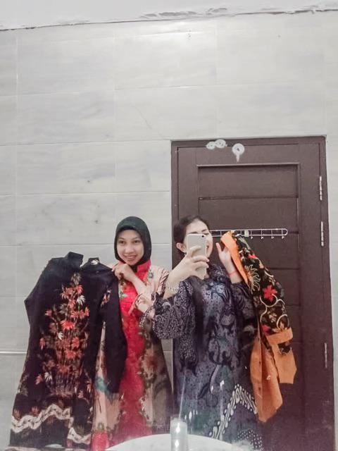 Terlaris Serut Genes Jelita Tunic Navbor Yelbor Whitbor Creambor Tunik Batik Modern Hrb030 Dolbi Dob