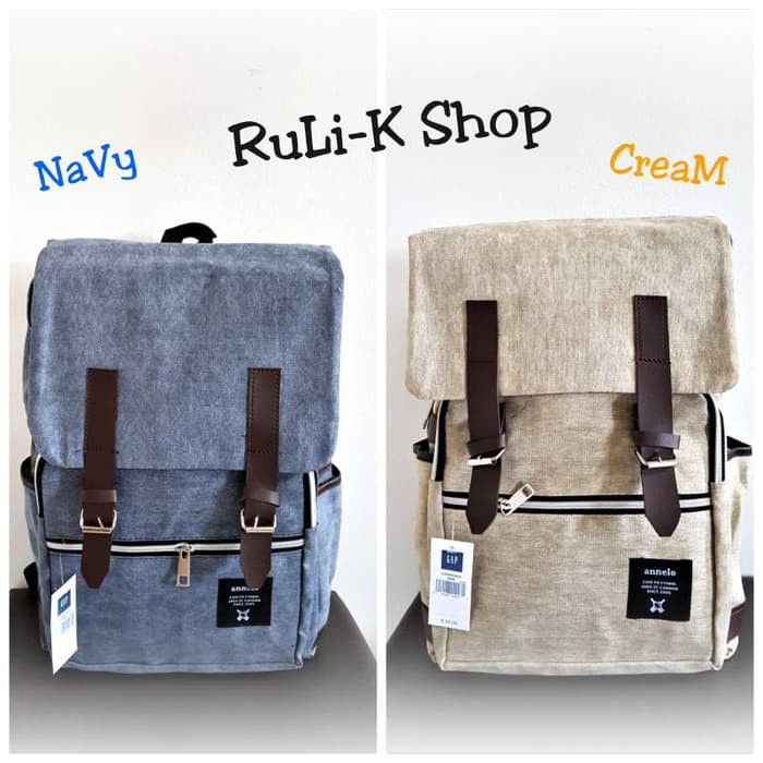 Oxford Kain Ransel Wanita Korea Versi Ins Liar Besar Siswa Kapasi TT841 Tas Ransel Anello Belt Two (