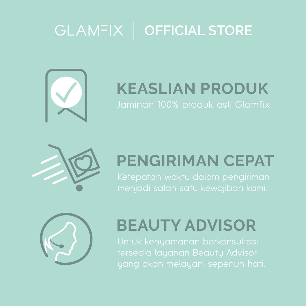 GLAMFIX Delicate Powder/Blush Brush Make Up 1 Pcs _ Kuas Make Up | GLAM FIX Alat Kecantikan Makeup YOU ORIGINAL