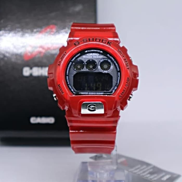 [Spesial Promo] JAM TANGAN PRIA CASIO GSHOCK DW 6900 DIGITAL TRASPARAN MERAH