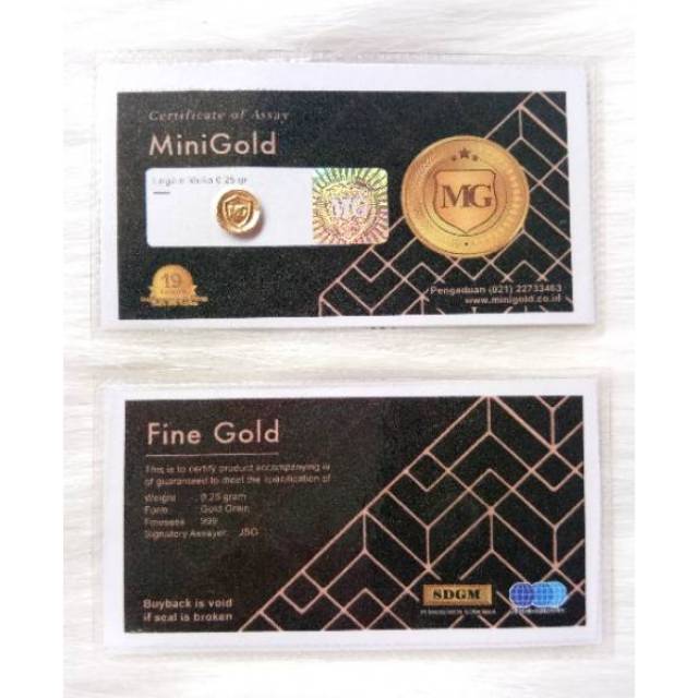 Mini Gold 0,25 Gr