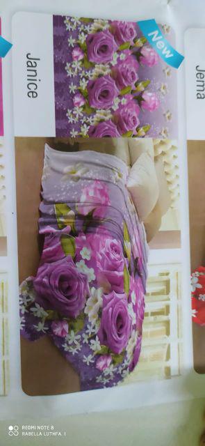 Selimut Bunga Motif Dominan Lady Rose Uk 160x200 Cm Nancy, Janice, Celine, Wulan