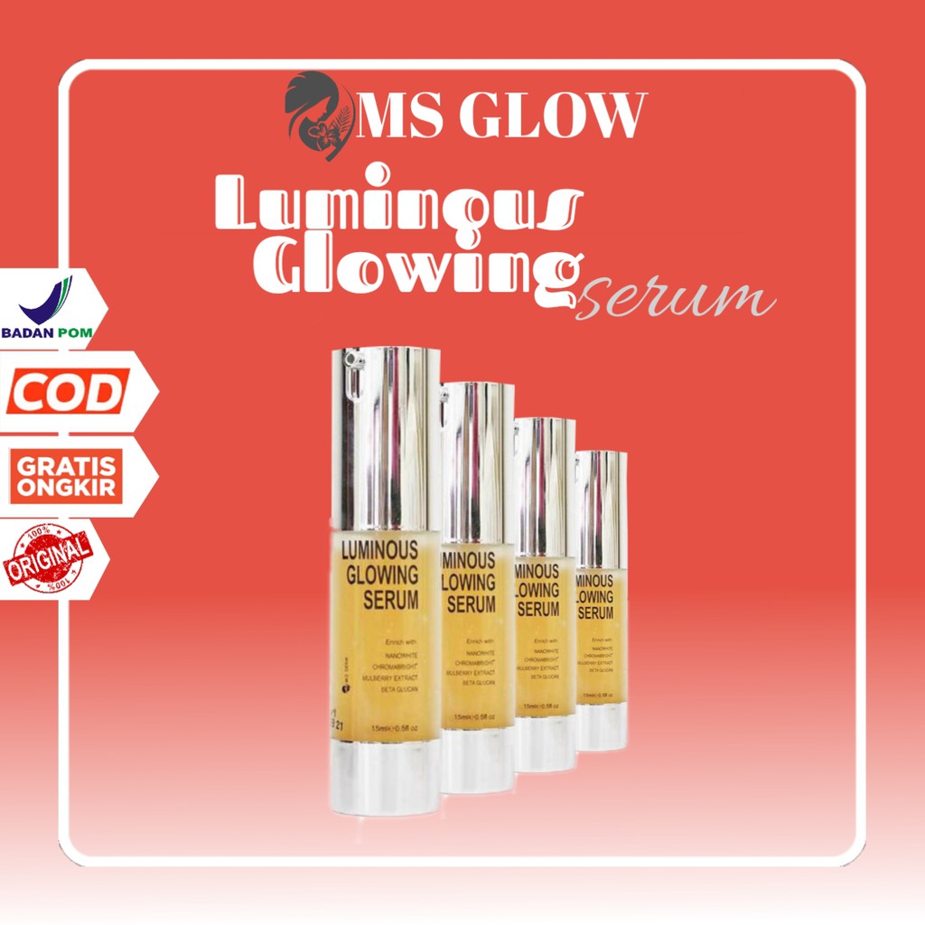 Serum Ms Glow Luminous Original Serum Pembersih Wajah Perawatan Kecantikan Ms Glow Original BPOM