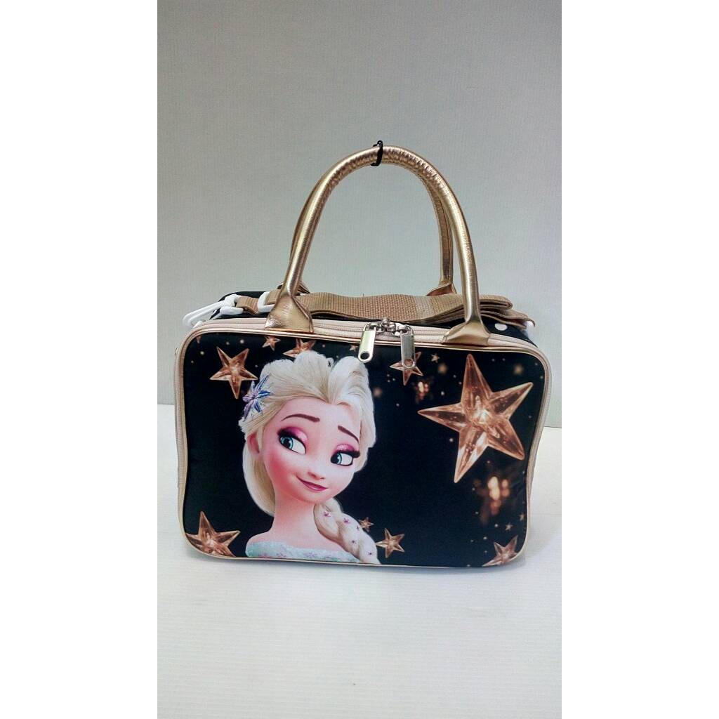 Travel bag mini kanvas Frozen, Tas anak TK