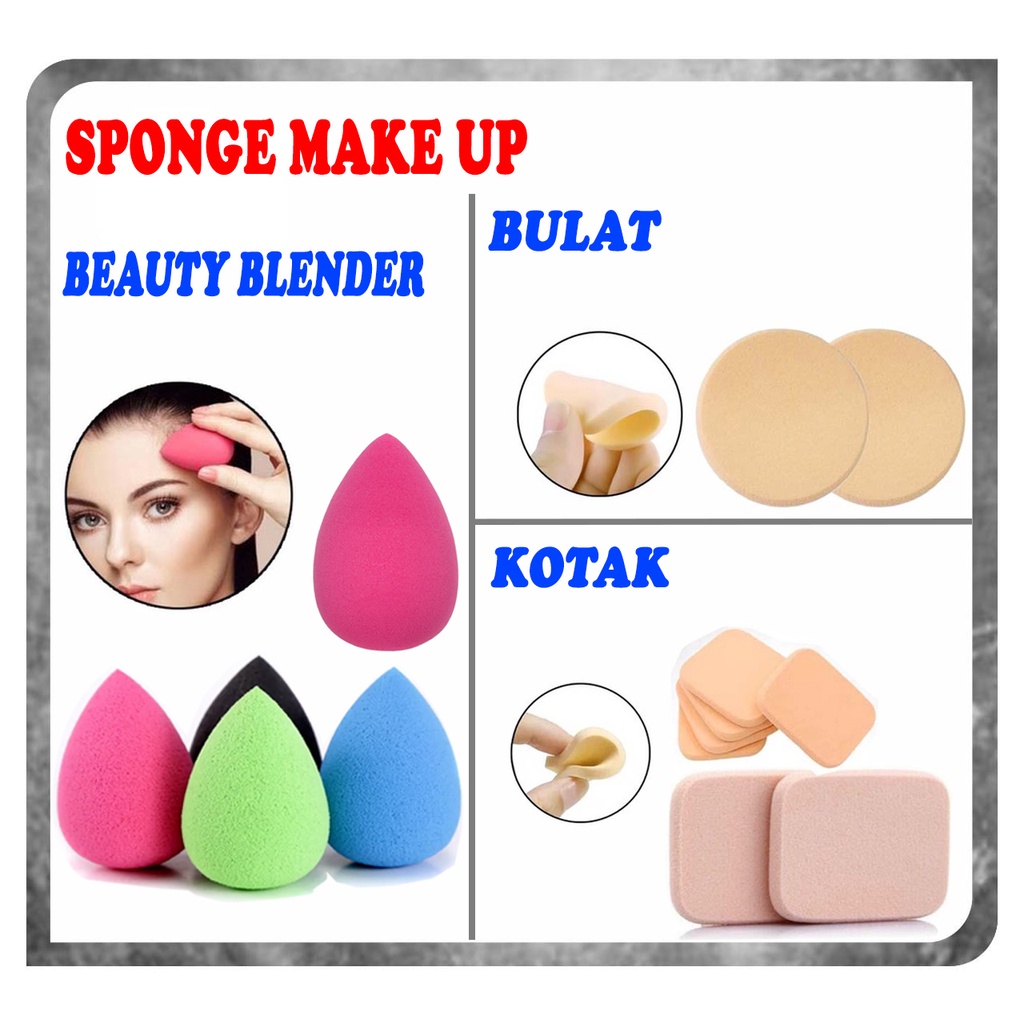 SPONGE MAKE UP Beauty Blender COLORFULL UNIK / Sponge Puff Egg Drop Contouring Spon Makeup Beauty Blender Alat Kosmetik Spons Make Up Foundation Compact Halus Lembut Warna-Warni