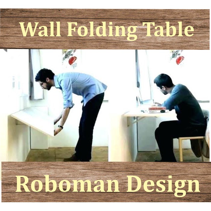 Meja Lipat Dinding 80x40cm