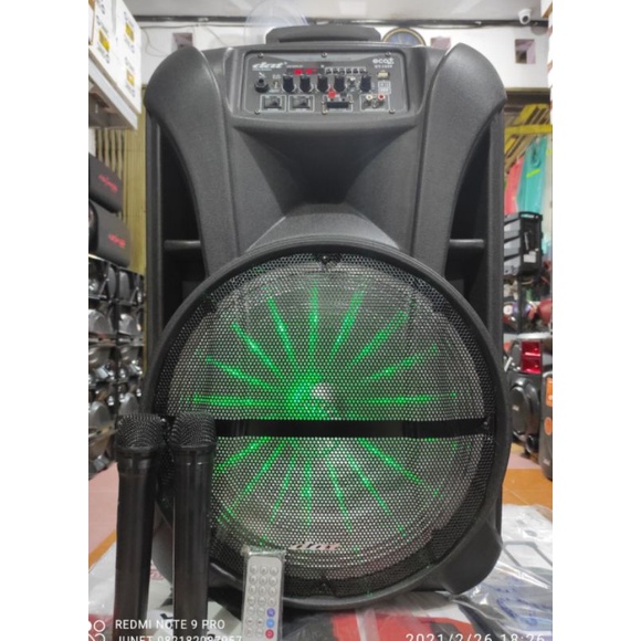 PROMO PORTABLE SPEAKER SPIKER DAT DT-1535 ECO+++  SALON KOPER AKTIF BLOUTHOT KARAOKE DAT 15 IN INC I