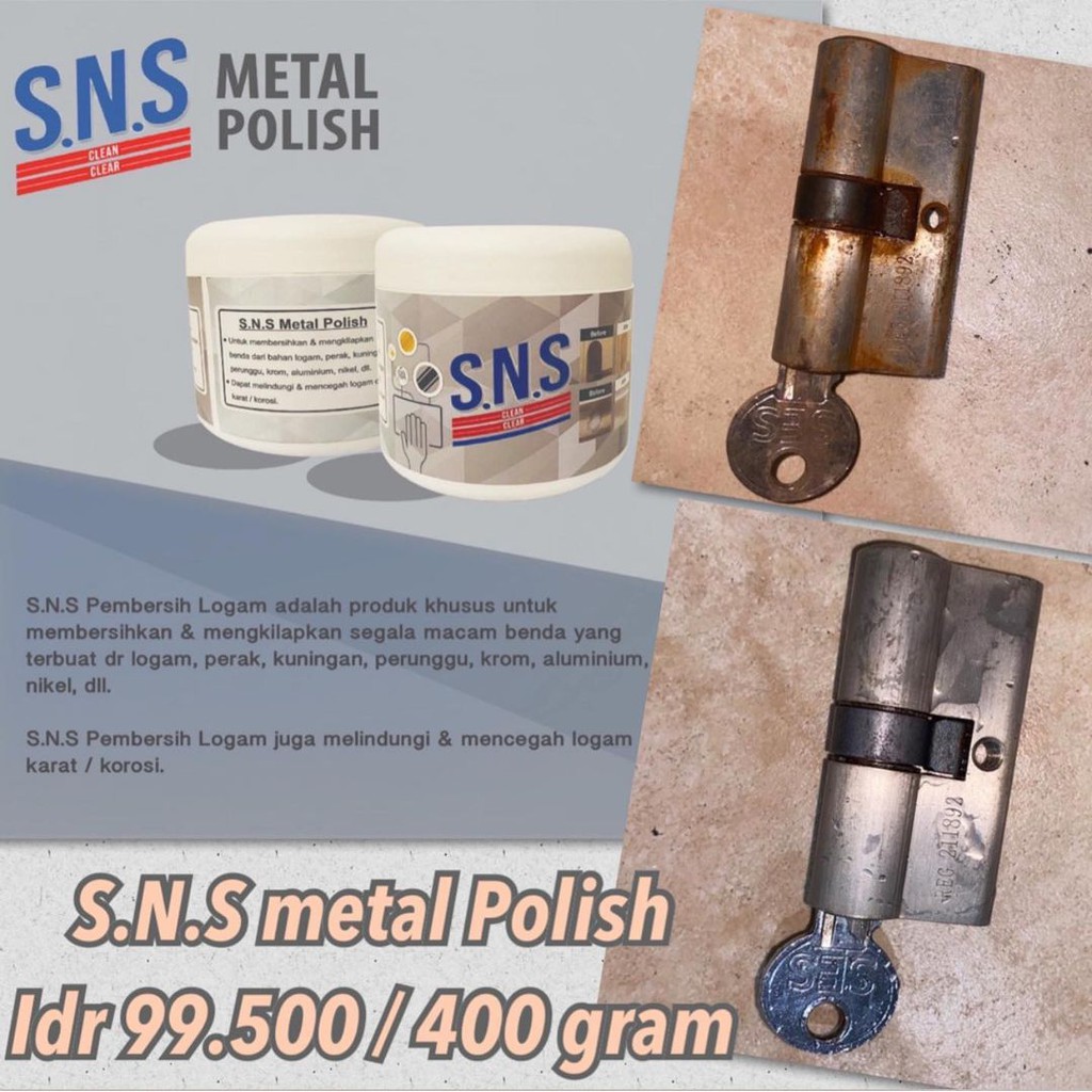 SNS metal polish pembersih