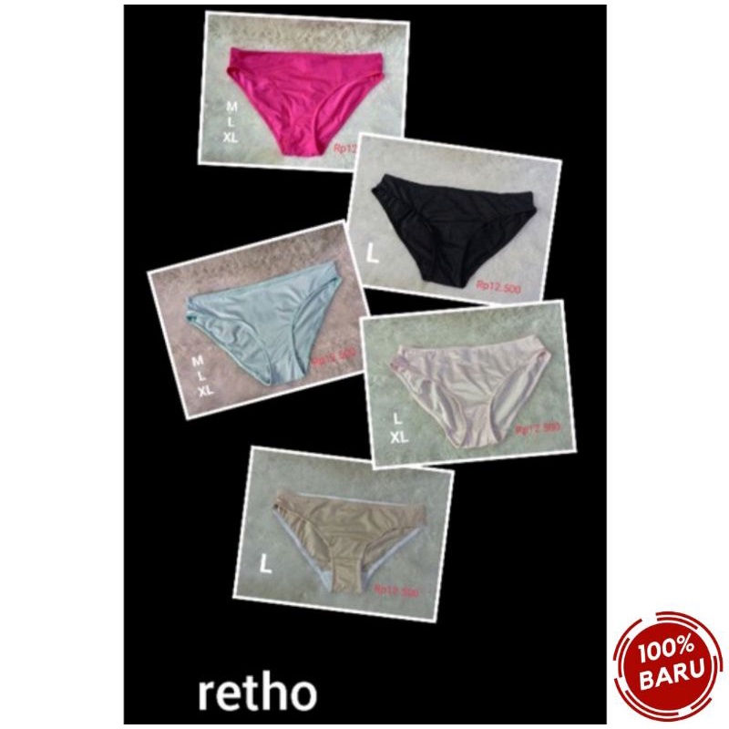 Panty CD Wanita Full Label Retho Branded Eksport.