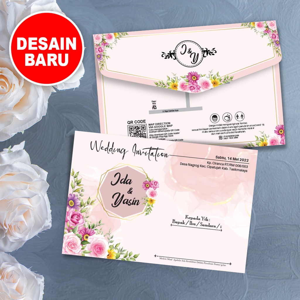 Undangan Model Amplop Lipat 3 RB4