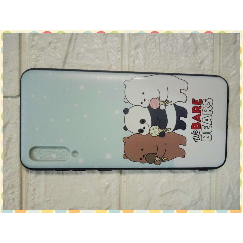 Case Samsung Galaxy A50 motif kartun Mickey mous, The panda, Doraemon, Elmo, Captain America, Batman