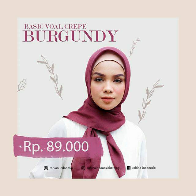 Rahina Basic Voal Crepe  (voal anti kusut)