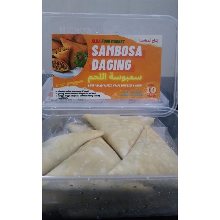 

⭐ COD ⭐ ALBA FOOD SAMBOSA DAGING ISI 10PCS