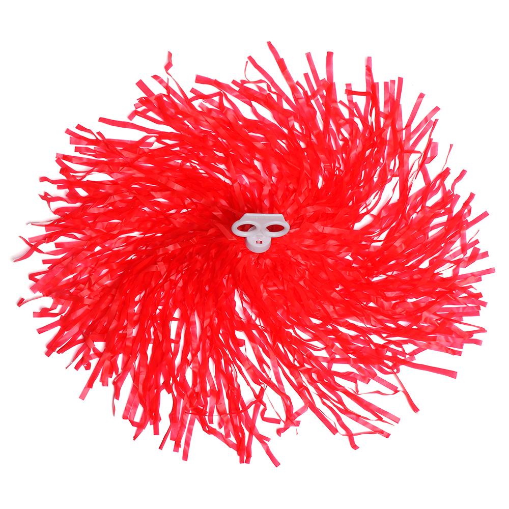 Nanas 1pasang Cheerleader Pompom Konser Fancy Double hole handle Penghias Pesta Tari