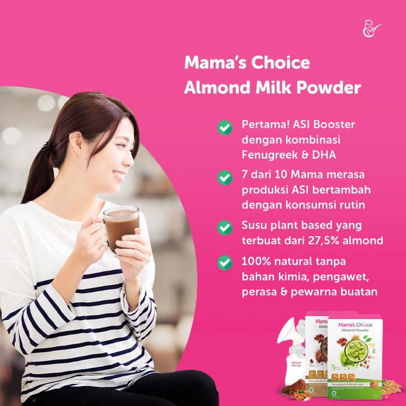 Mama's choice Almond Powder Pelancar Asi - Susu almond Daun Katuk Mamas Choice