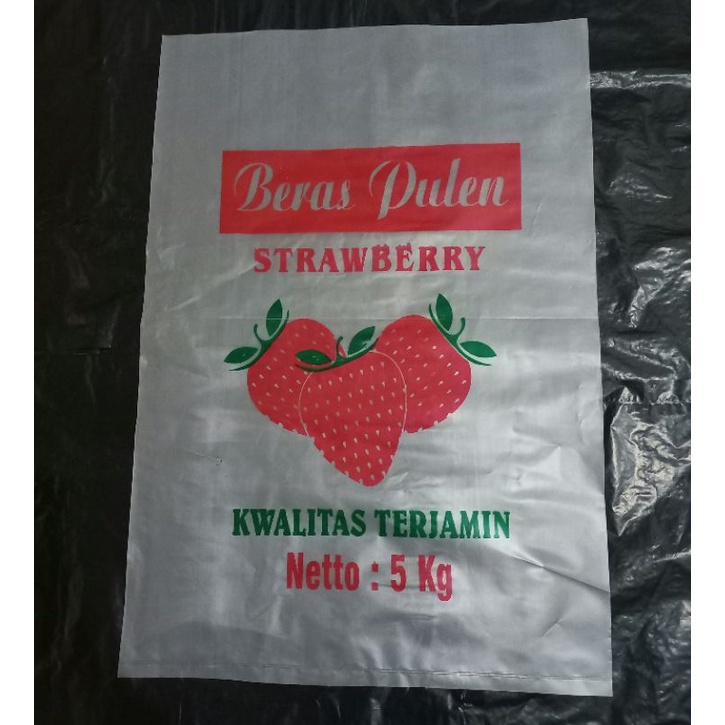 

Ready stock!! Plastik beras strawberry 5kg (isi 100lbr)