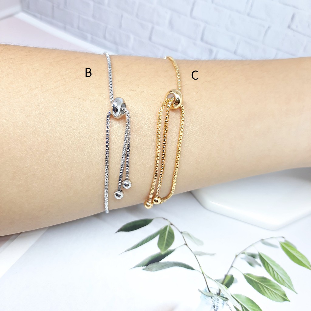 Gelang Serut Rhodium Xuping Premium Anak Perhiasan Lapis Emas Asli - BB462