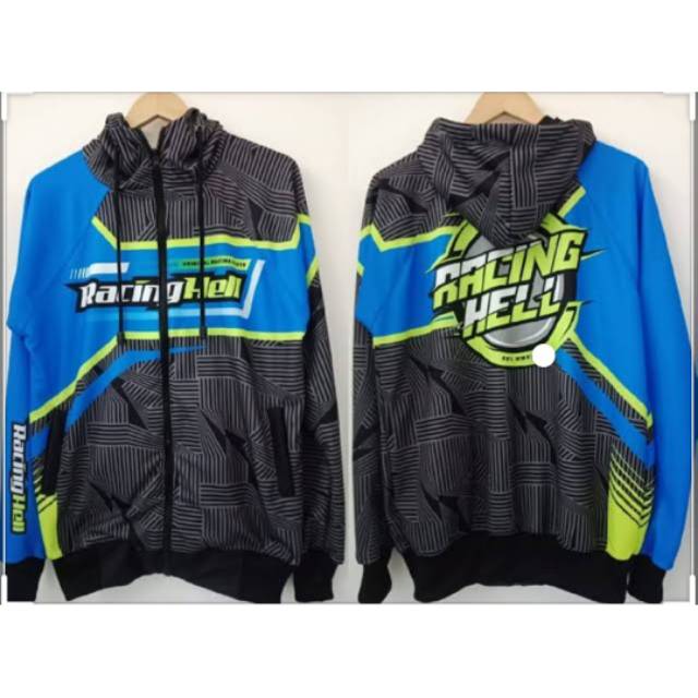 JAKET RACING HELL Custom Nama & Logo