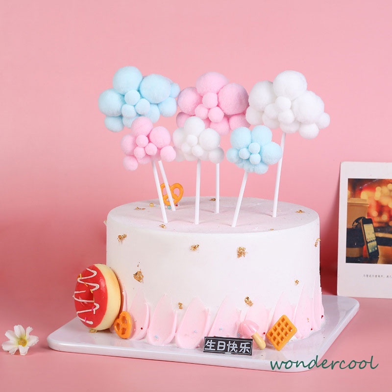 Topper Kue Awan &amp; Balon Udara 3d Untuk Dekorasi-Won