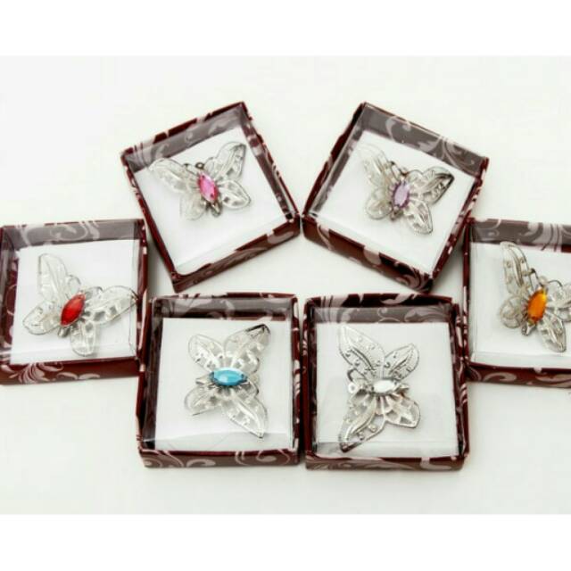 Souvenir bros kupu SILVER EMAS | Shopee Indonesia