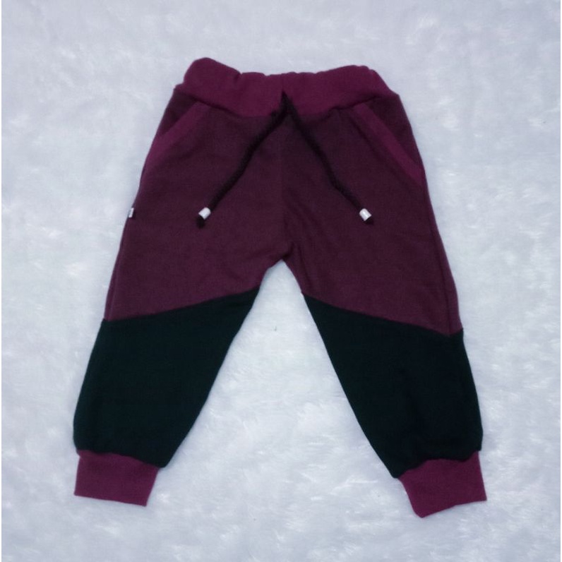 2-3 Tahun Celana Jogger Anak Combi Bahan Fleece Premium Jogger Anak Unisex Masa Kini