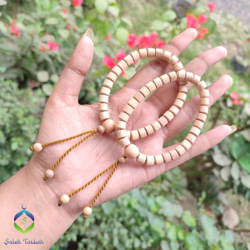 Gelang Bidara Arab Motif Tabung, Size 6mmx7mm_Gelang Kayu Murah