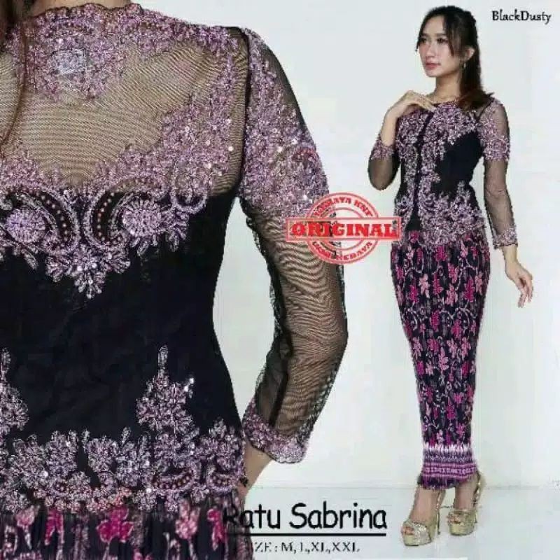 NEW REALPICT SETELAN KEBAYA SABRINA/KEBAYA PAYET PANJANG/KEBAYA MURAH