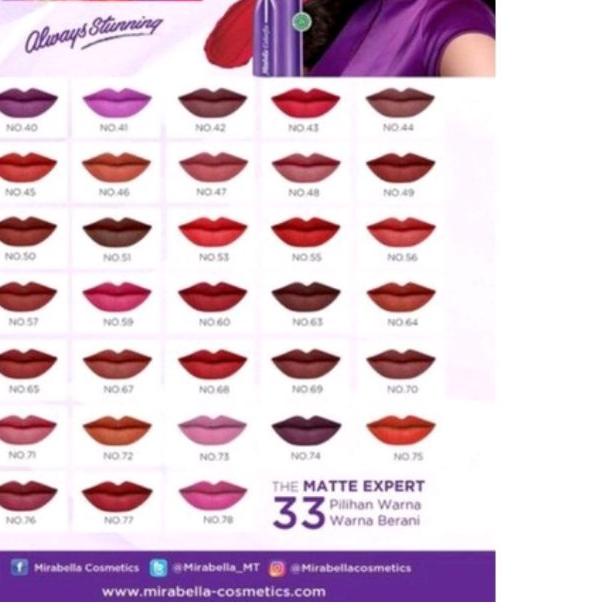 ֍ MIRABELLA COLORFIX LIPSTICK MATTE ♘