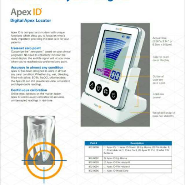 Dental Apex locator Digital Apex ID sybron Endo Apex Locator German