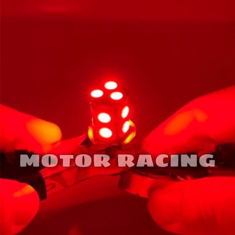 Lampu Rem LED - Lampu Stop Rem Belakang Variasi Sepeda Motor Kedip Flash Stobo LED 13 Mata - BIRU