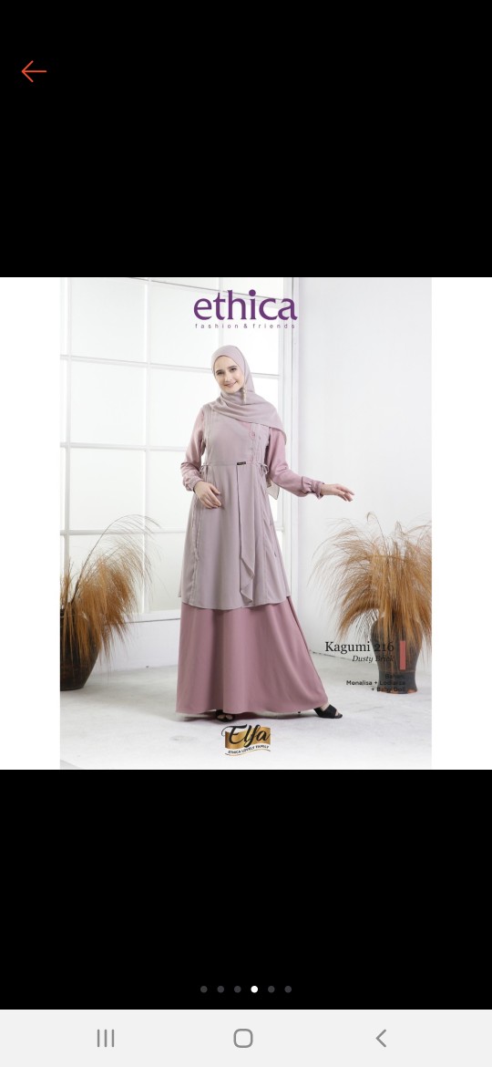 Sarimbit Couple Ethica Original Elfa 209 Dusty Brick