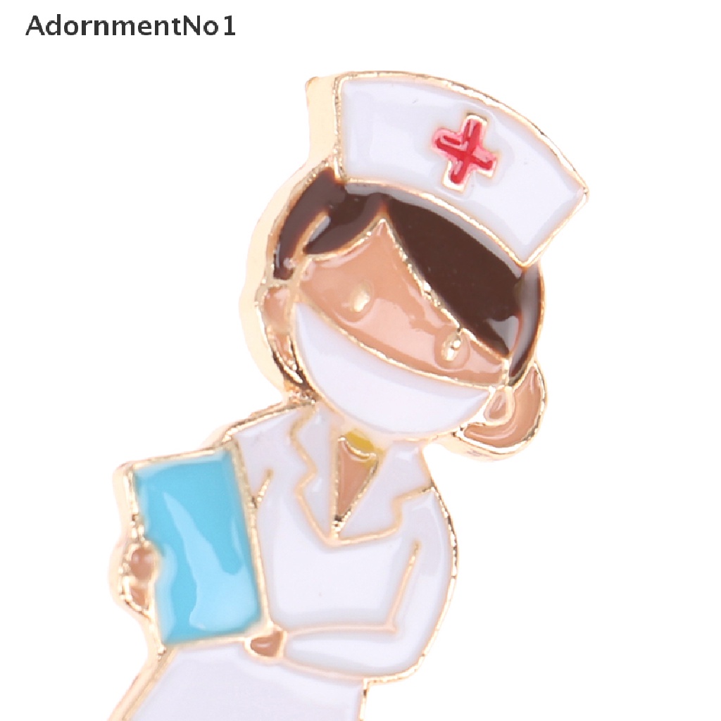 (AdornmentNo1) Bros Pin Enamel Bentuk Stetoskop Ambulans ECG Bahan Metal