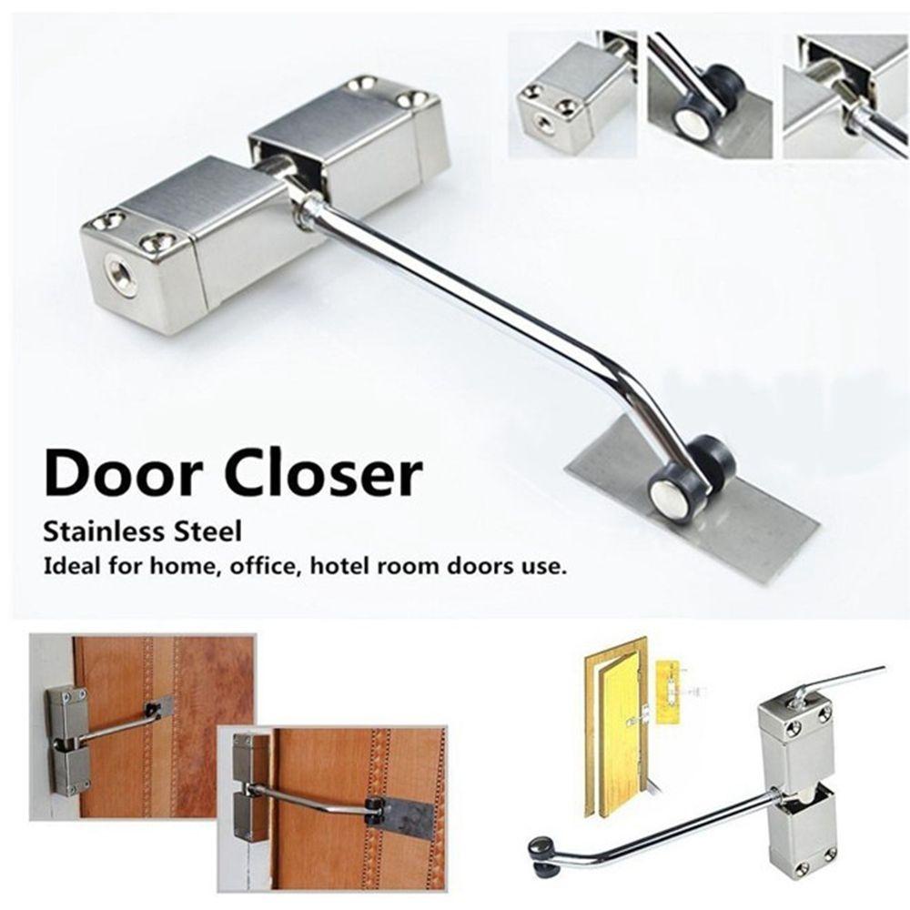 [Elegan] Door Closer Door Stopper Peringkat Api Otomatis Musim Semi Bagian Furniture Paduan Aluminium Penyangga Door Closer Perbaikan Rumah