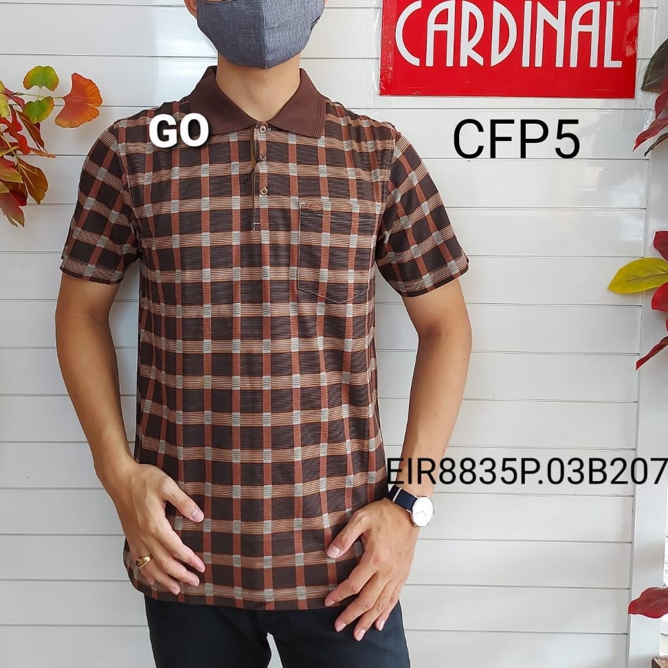 gof CFP CARDINAL FORMAL POLO-TSHIRT Pakaian Pria Atasan Kaos T-shirt Casual Original Lengan Pendek