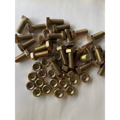 Bmk M8 X 20 /baut Mur Kuning 12 Panjang 2 Cm/baut 12 Panjang 2 Cm